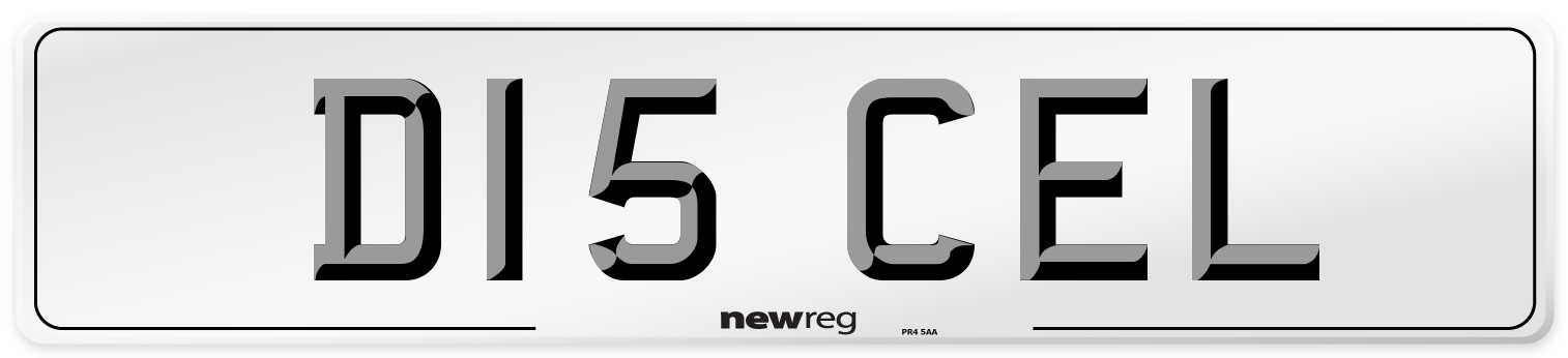 D15 CEL Number Plate from New Reg